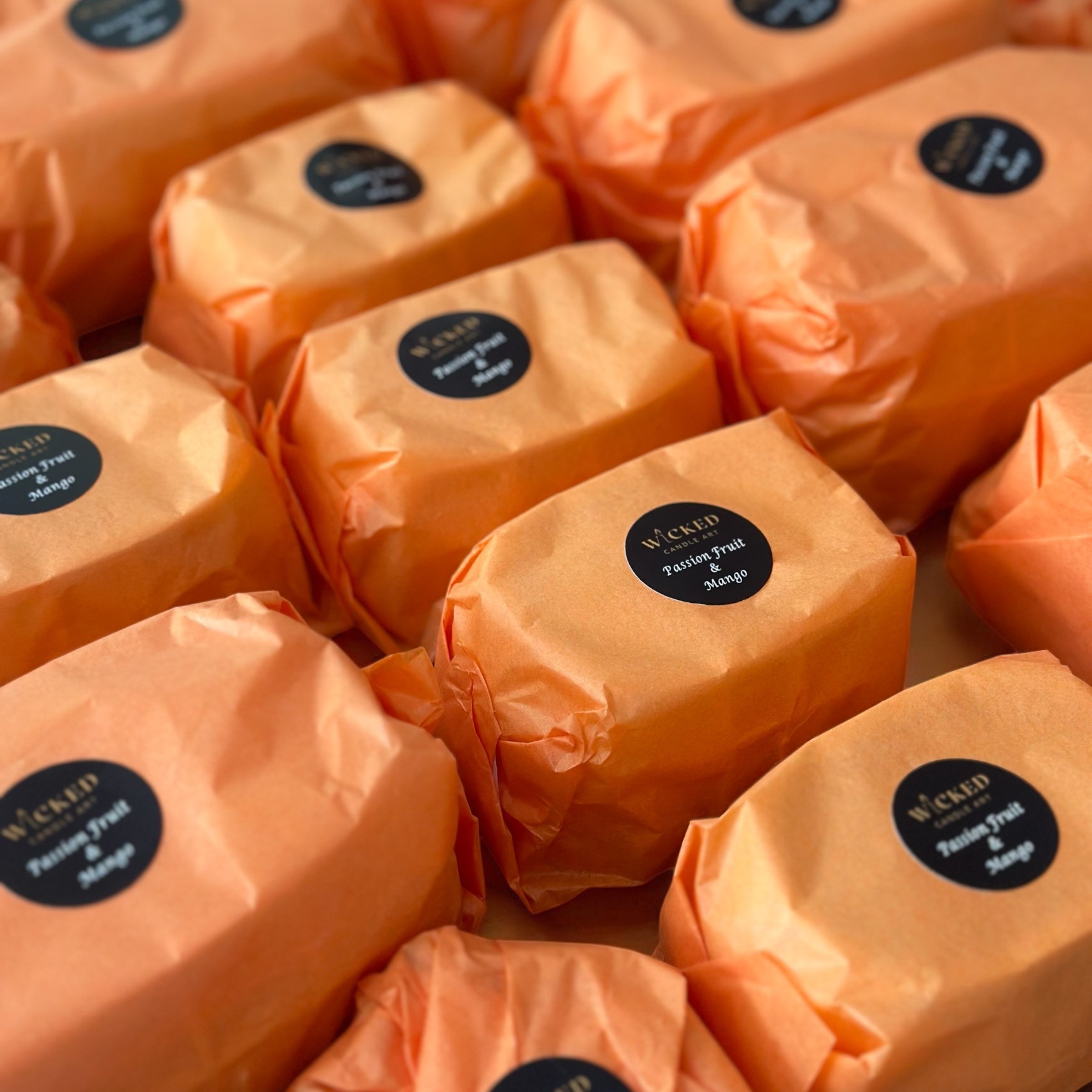 Wicked Candle Art productverpakking webshop